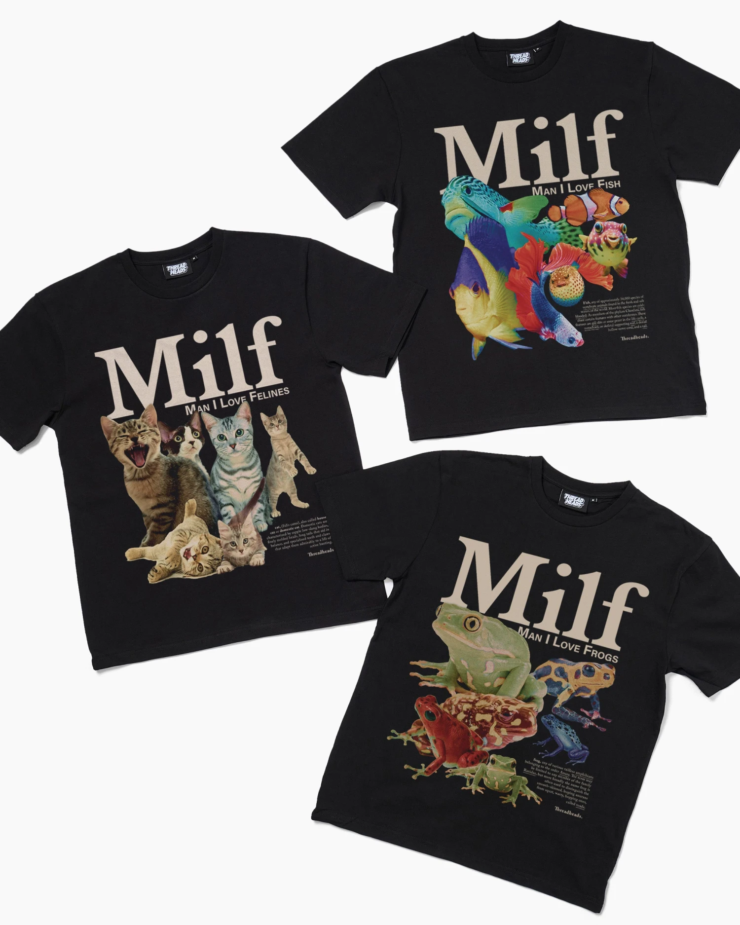 MILF Black 3 Tee Bundle 3 MILF Black 3 Tee Bundle