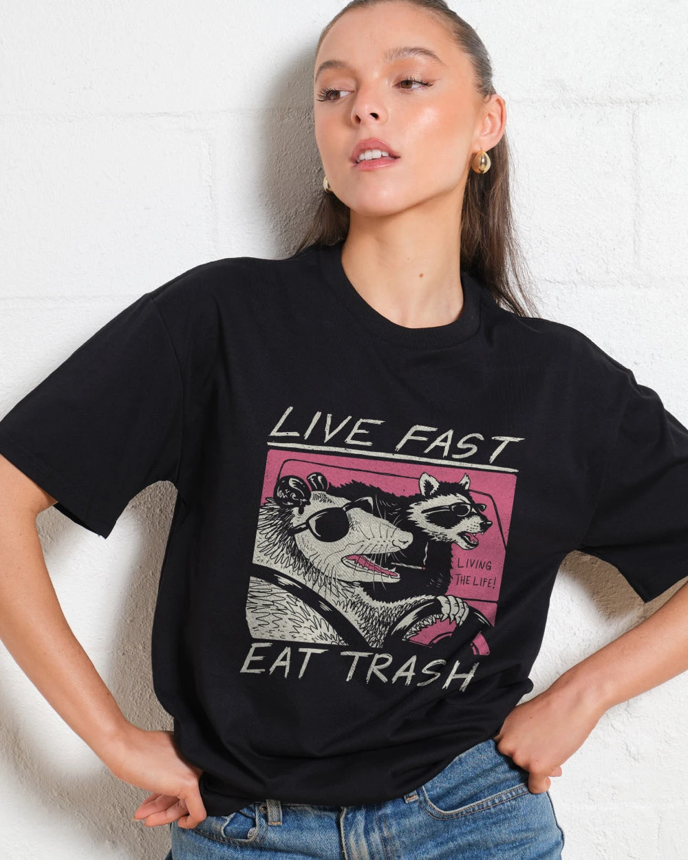 Live Fast Eat Trash T-Shirt 4 Live Fast Eat Trash T-Shirt - Image 2