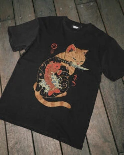 Carp Tattooed Cat T-Shirt -Thread Heads Sale Store BestSelling IGVariation 32