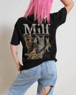 Man I Love Felines Front And Back T-Shirt -Thread Heads Sale Store Black Back 4cf14b1a 6dfa 4a0d ac1f b7372a95377d