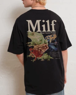 Man I Love Frogs Front And Back T-Shirt -Thread Heads Sale Store Black Back 593a02aa d661 4a28 a710 86518b324c24
