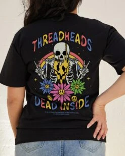 Melting Dead Inside T-Shirt 14 Melting Dead Inside T-Shirt -Thread Heads Sale Store Black Back 85139dd0 5c2a 41a0 a2a3 c00c6c64403a