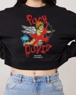 Love Sucks Crop Jumper