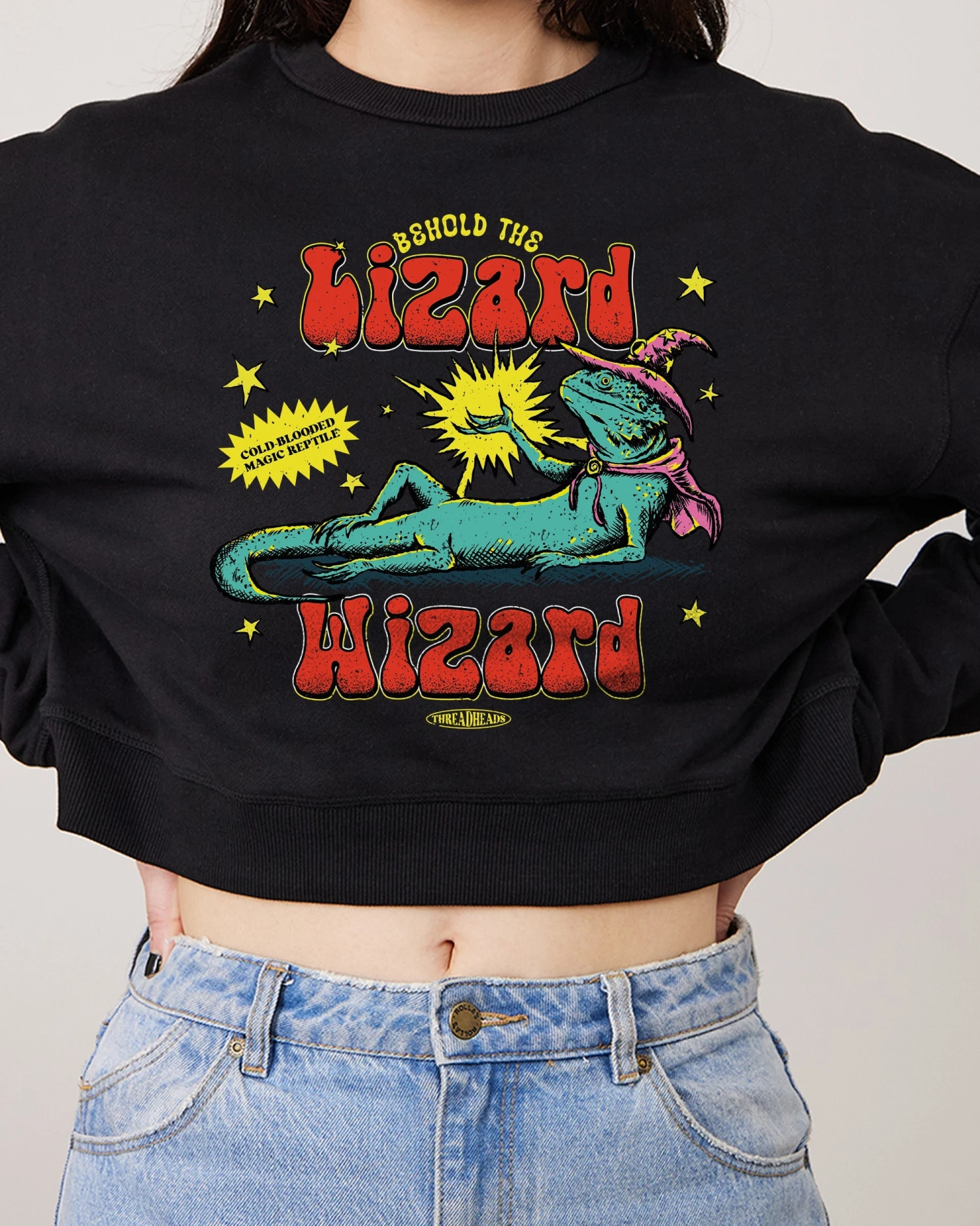 Lizard Wizard Crop Jumper 3 Lizard Wizard Crop Jumper