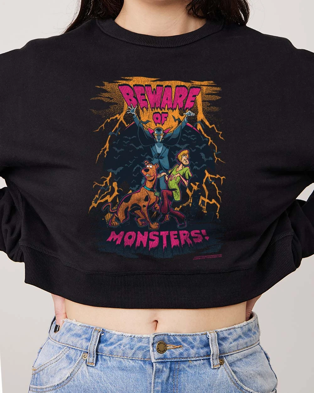 Scooby-Doo Beware Of Monsters Crop Jumper 3 Scooby-Doo Beware Of Monsters Crop Jumper