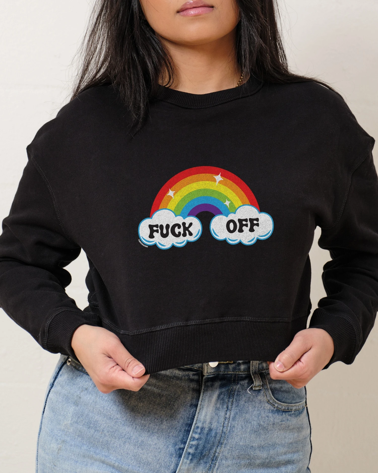 Fk Off Rainbow Crop Jumper 3 Fk Off Rainbow Crop Jumper