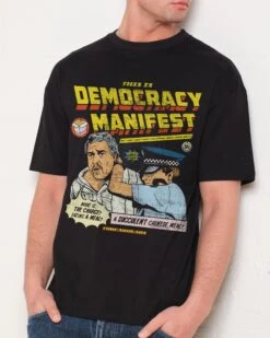 This Is Democracy Manifest T-Shirt -Thread Heads Sale Store Black Front 1 a35eadb3 089f 416a b110 b0f5a9832322