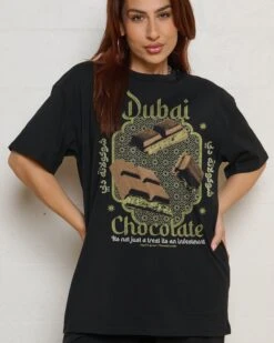 Dubai Choccy T-Shirt -Thread Heads Sale Store Black Front 1 eb6d8a2d 8c57 4a41 bbbe 095d33c9bf84