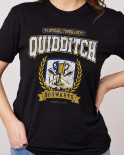 Harry Potter Triwizard College T-Shirt -Thread Heads Sale Store Black Front TriwizardCup2