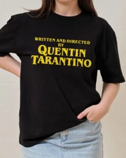 Written And Directed By Quentin Tarantino T-Shirt -Thread Heads Sale Store Black Front 19244c9b 9e7b 4578 b9a6 d4d89d567a83