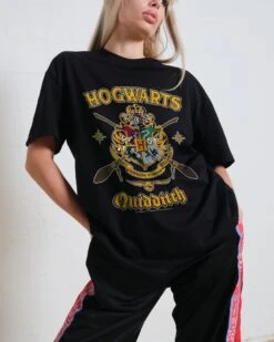 Harry Potter Hogwarts Quidditch Shield T-Shirt 13 Harry Potter Hogwarts Quidditch Shield T-Shirt -Thread Heads Sale Store Black Front 1b20980f bb03 410a b6a1 2dd0aa3318fc