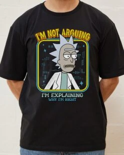 Rick And Morty I'm Not Arguing T-Shirt -Thread Heads Sale Store Black Front 1d57ed85 bbd7 4071 808c d2e2cfc8347c