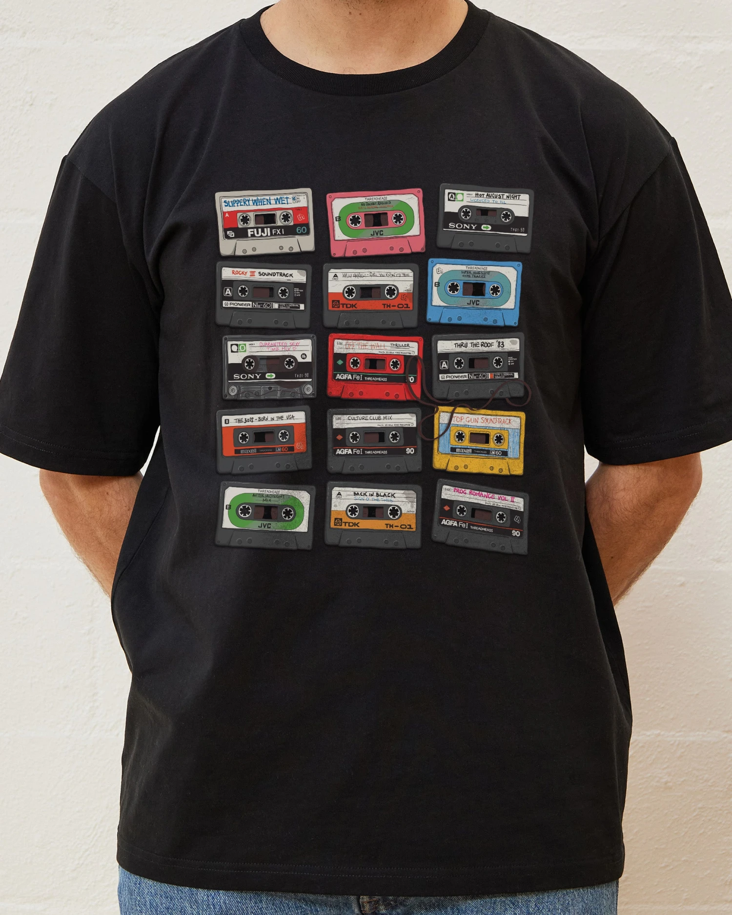 Cassette Tapes T-Shirt 6 Cassette Tapes T-Shirt - Image 4
