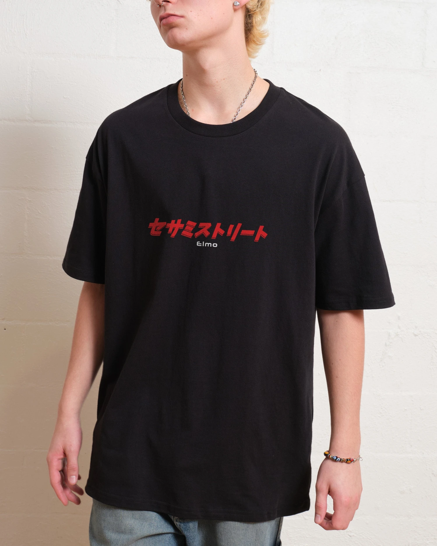 Sesame Street Tokyo Elmo Front And Back T-Shirt 4 Sesame Street Tokyo Elmo Front And Back T-Shirt - Image 2