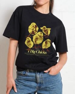 I Dig Chicks T-Shirt -Thread Heads Sale Store Black Front 65522041 a6cb 4ad0 aba5 6e5e388651e9