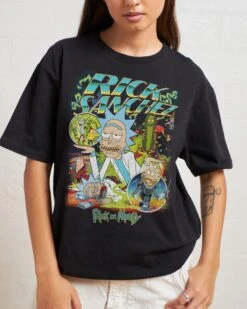 Rick And Morty Rick Sanchez Vintage T-Shirt -Thread Heads Sale Store Black Front 890a0a4e c6ad 4500 b0e9 4b5b9523fcd6