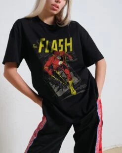 DC The Flash T-Shirt -Thread Heads Sale Store Black Front 8e3d5cbe f319 4a91 a3f9 91824944a0c5