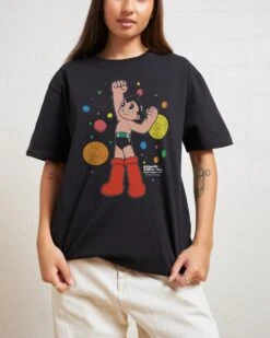 Astro Boy Planets T-Shirt -Thread Heads Sale Store Black Front 97112c32 2c1d 4445 8301 54cf80340bec