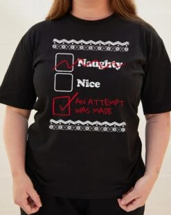 Naughty Nice An Attempt Was Made T-Shirt 7 Naughty Nice An Attempt Was Made T-Shirt -Thread Heads Sale Store Black Front c9649dbd 0558 43cb 9746 9b42c8f6d24e