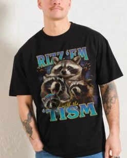 Rizz 'Em With The 'Tism T-Shirt -Thread Heads Sale Store Black Front db137fea 3c90 4afc 9959 e690f807fa26