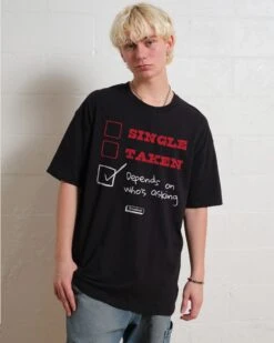 Depends On Who's Asking T-Shirt -Thread Heads Sale Store Black Front dc74814e 0b0f 4896 9316 8b17cda04dc5