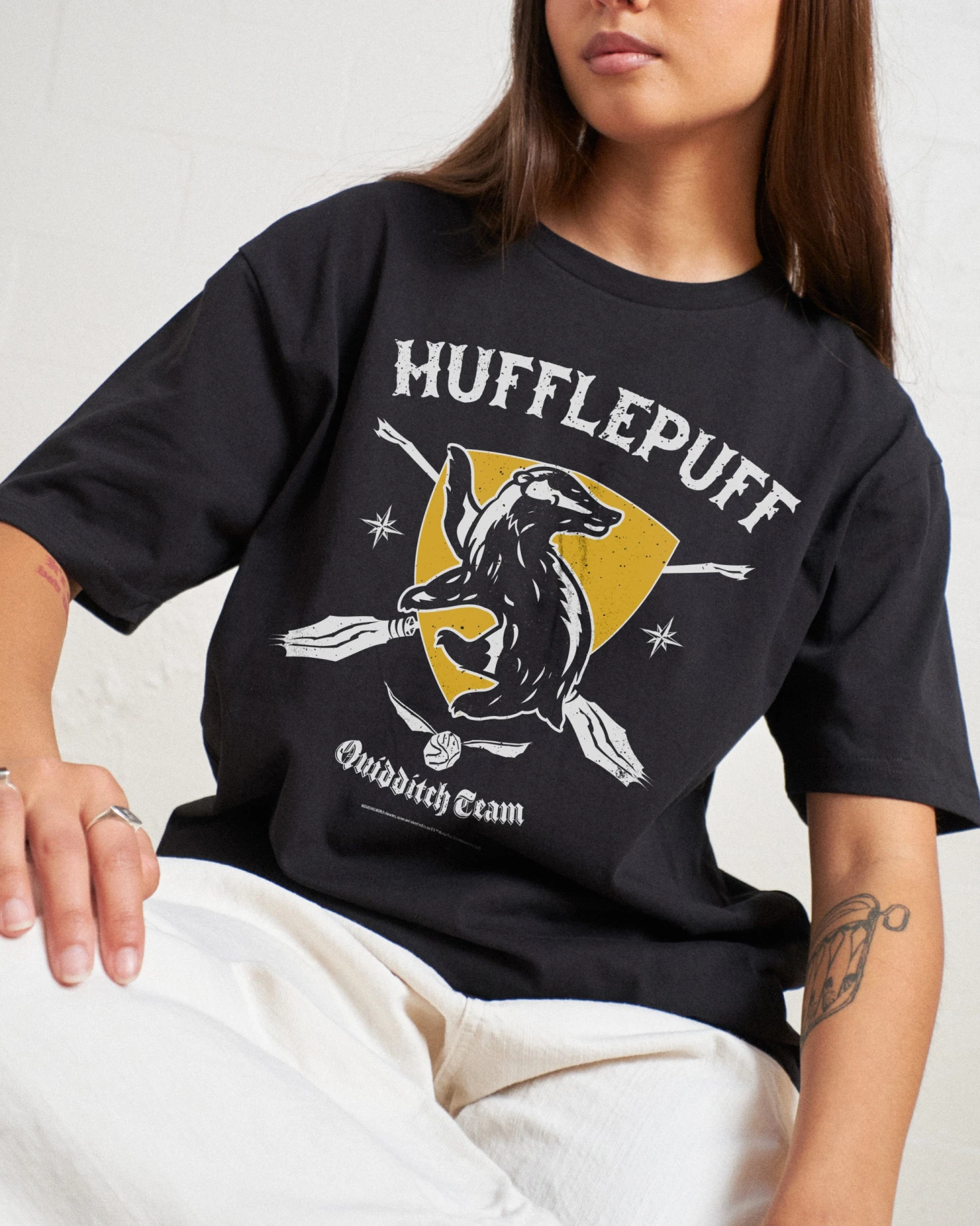 Harry Potter Hufflepuff Quidditch Team T-Shirt 3 Harry Potter Hufflepuff Quidditch Team T-Shirt