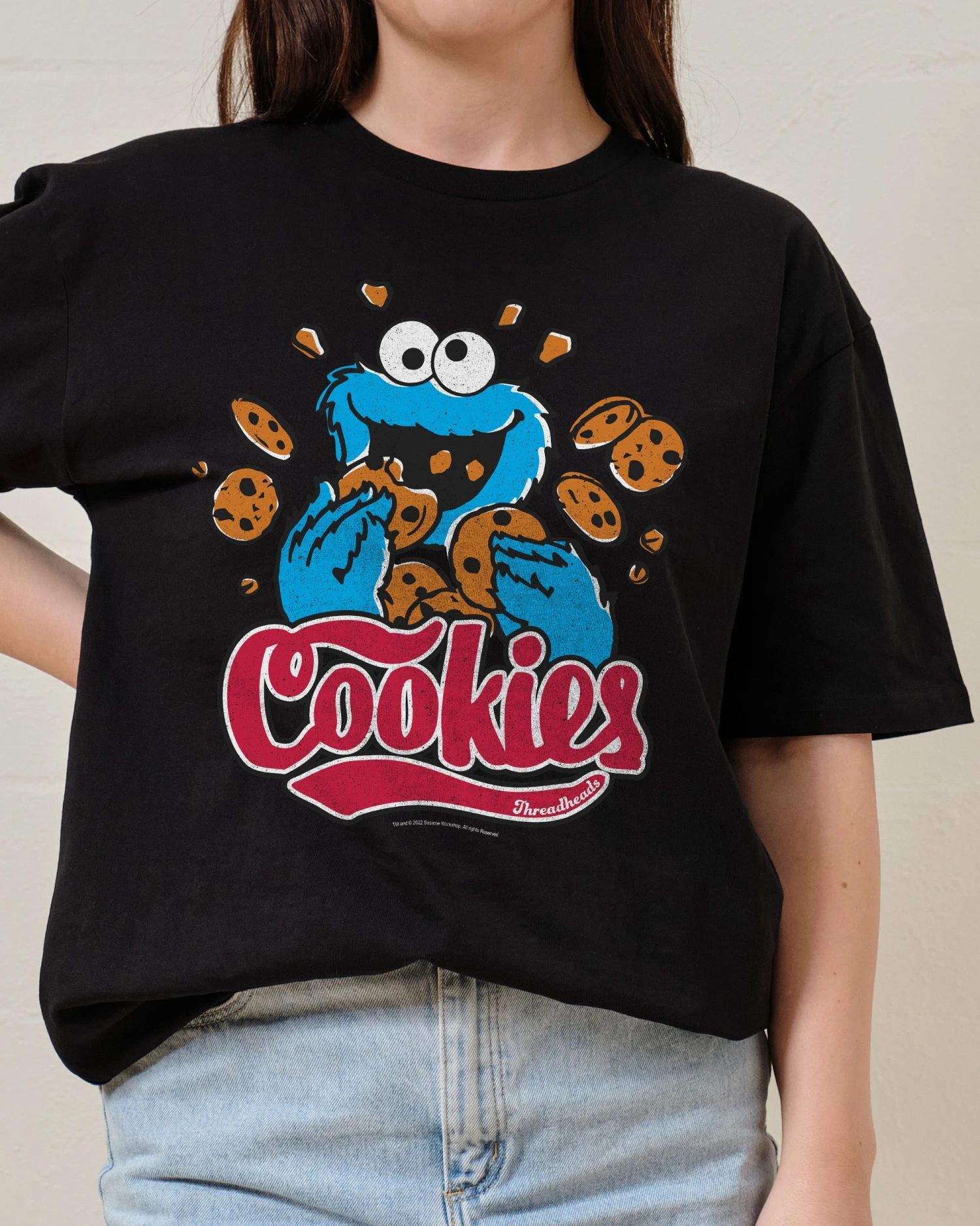 Sesame Street Cookie Monster Cookies T-Shirt 4 Sesame Street Cookie Monster Cookies T-Shirt - Image 2