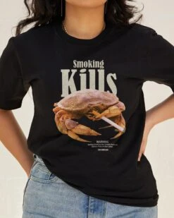 Smoking Kills T-Shirt -Thread Heads Sale Store Black Front e4894106 ec9d 466f 9c0e c9d1c49ad227