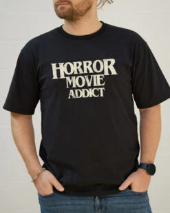 Horror Movie Addict T-Shirt -Thread Heads Sale Store Black Front f17b05d1 2898 4f6e 8e48 d4a0351c4725