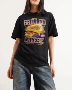 Grilled Cheese T-Shirt -Thread Heads Sale Store Black Front f518dc2d bbc0 465c 83d3 f4b0132163e2