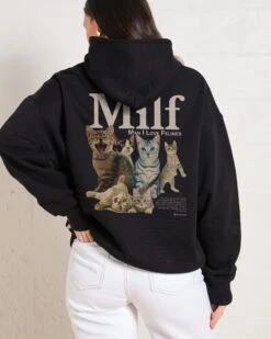 Man I Love Felines Front And Back Hoodie
