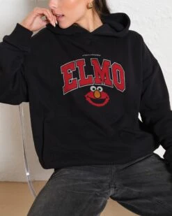 Sesame Street Elmo College Hoodie -Thread Heads Sale Store Black Hoodie Women Front 4ee8e525 90d6 4934 96cc a4f7a27f82a8