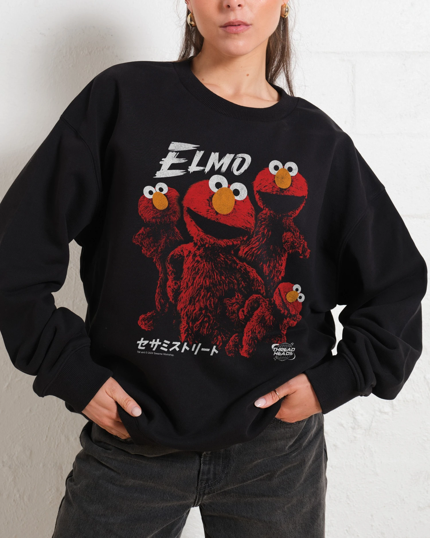 Sesame Street Tokyo Elmo Sweatshirt 3 Sesame Street Tokyo Elmo Sweatshirt