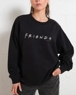 Friends Logo Sweatshirt 10 Friends Logo Sweatshirt -Thread Heads Sale Store Black Jumper Women Front ce76421b 29fa 4360 9021 62a117570117