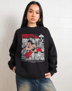 Manga Story Astro Boy Sweatshirt 8 Manga Story Astro Boy Sweatshirt -Thread Heads Sale Store Black Jumper Women Front fed06736 fc53 476d bd1d 2582b51cafdd