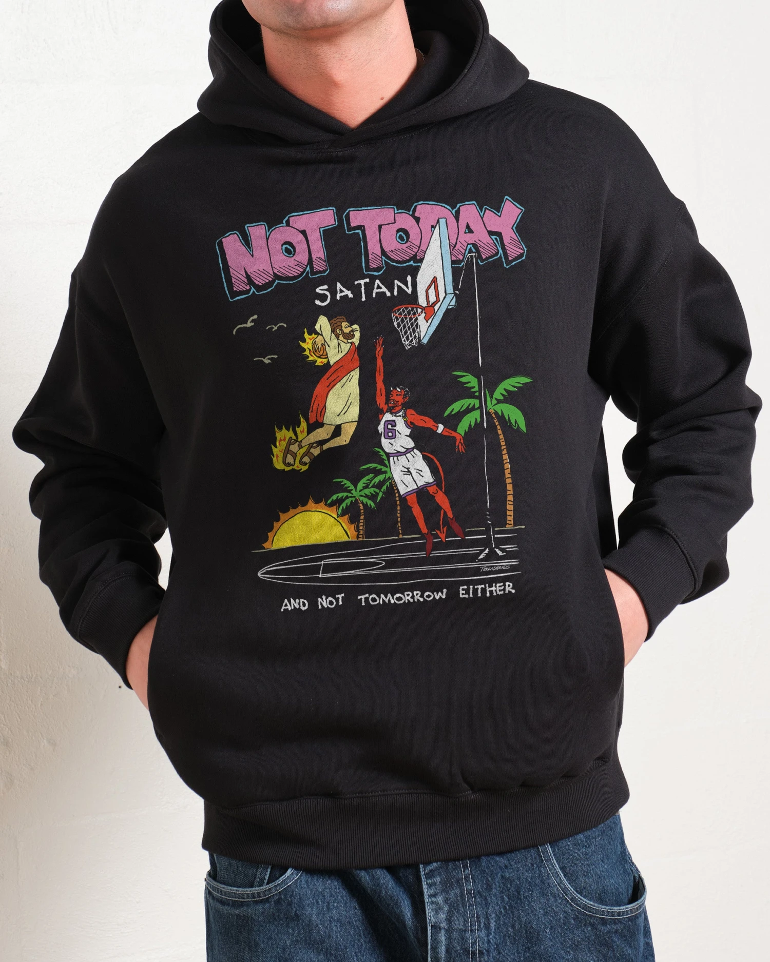Not Today Satan Hoodie 6 Not Today Satan Hoodie - Image 4