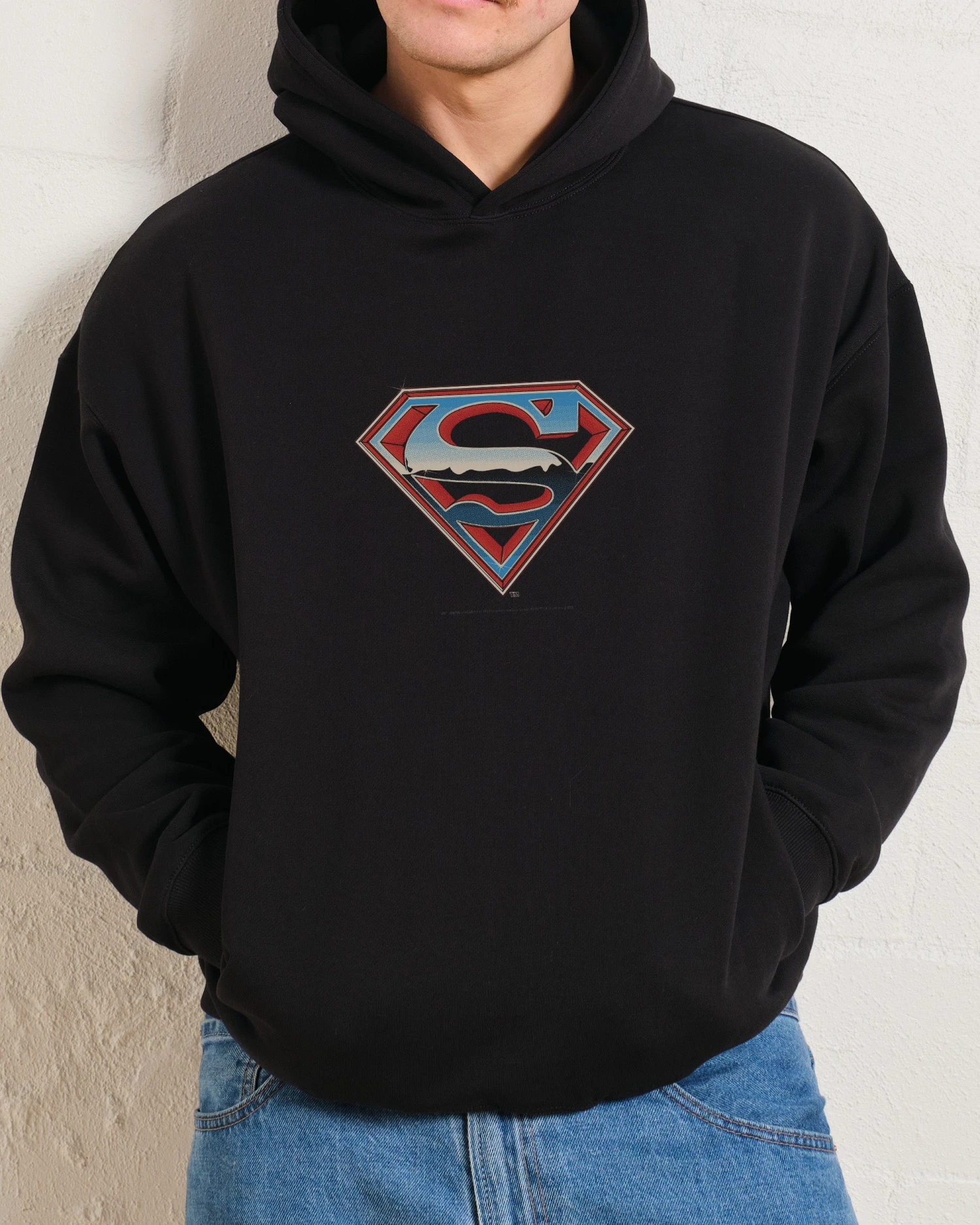 DC Superman Vintage Logo Hoodie 4 DC Superman Vintage Logo Hoodie - Image 2