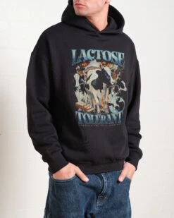 Lactose Tolerant Hoodie -Thread Heads Sale Store Black Men Hoodie Front 825dc30a 5d3e 4fa7 b39d a25a8c8732fe