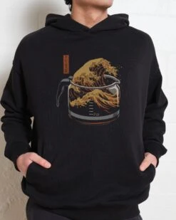 The Great Wave Of Coffee Hoodie -Thread Heads Sale Store Black Men Hoodie Front 87a0cb58 562b 4f6f be34 68ab876ba7ac
