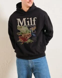 Man I Love Frogs Hoodie -Thread Heads Sale Store Black Men Hoodie Front e77f8755 9bf3 4b37 bfea 63d42018281a