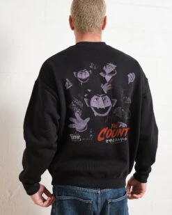 Sesame Street Japan Count Front And Back Sweatshirt