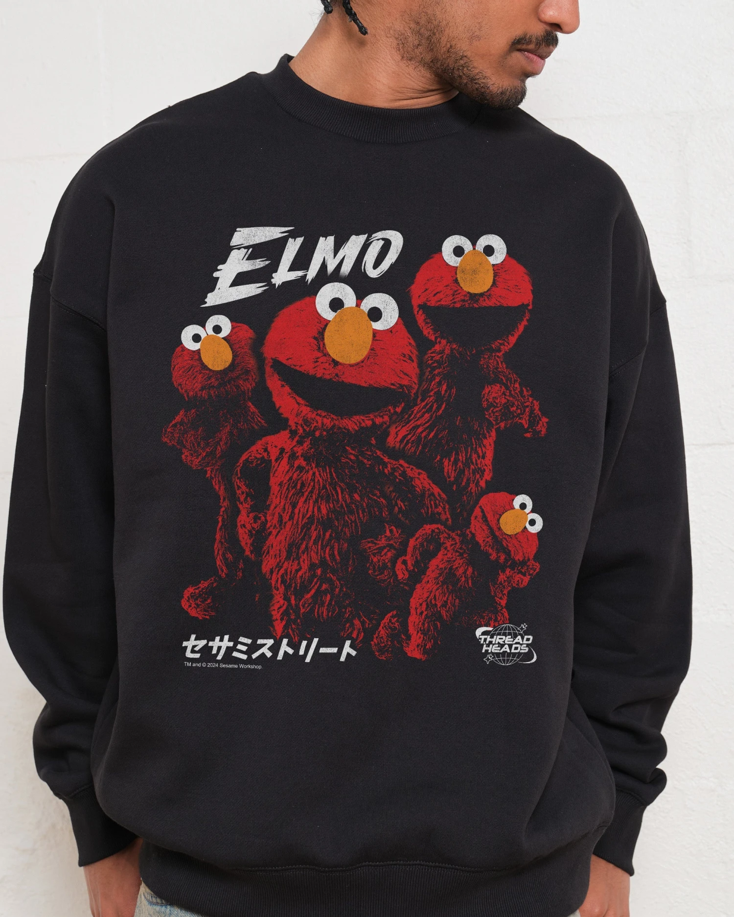 Sesame Street Tokyo Elmo Sweatshirt 4 Sesame Street Tokyo Elmo Sweatshirt - Image 2
