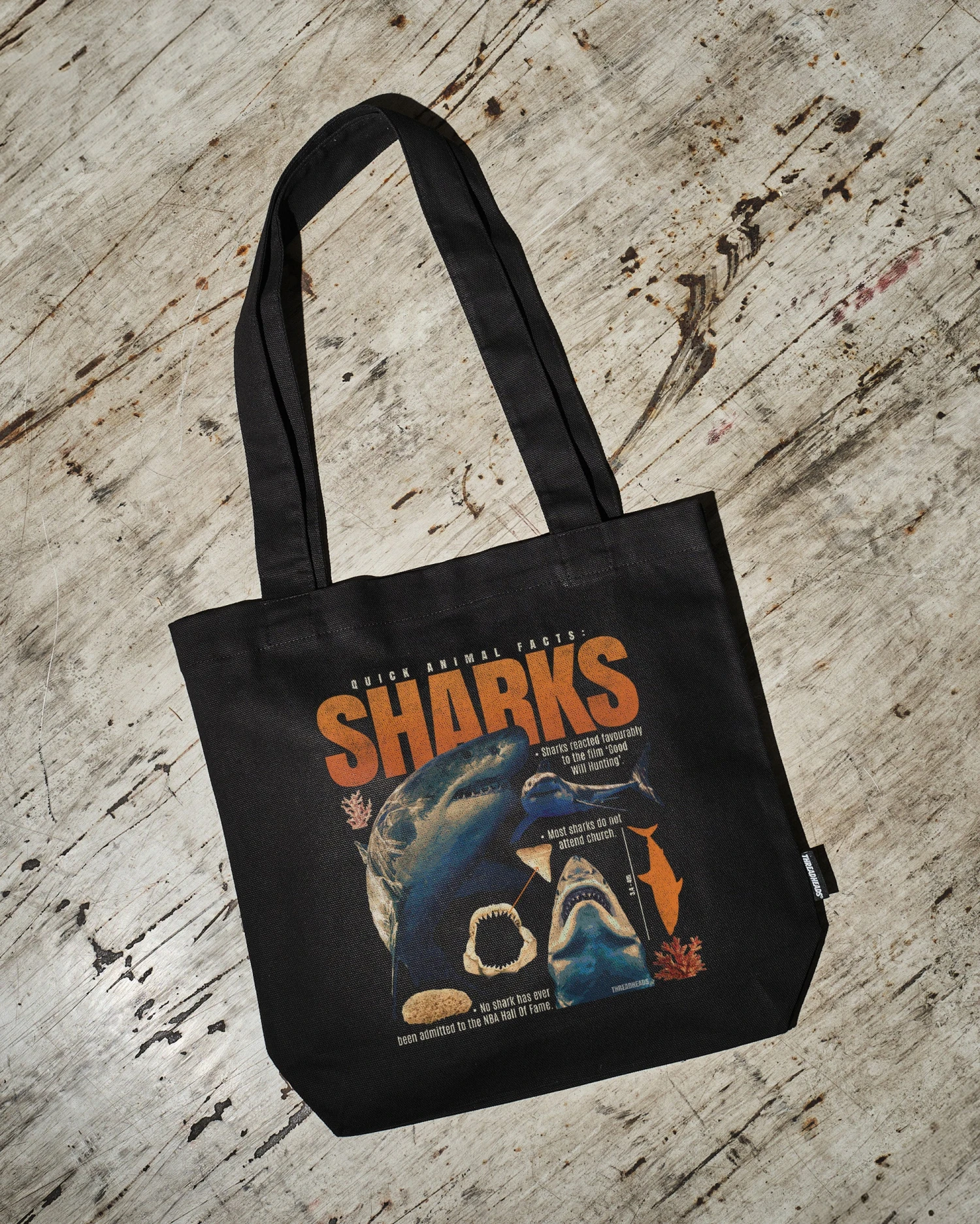 Quick Animal Facts - Sharks Tote Bag 3 Quick Animal Facts - Sharks Tote Bag