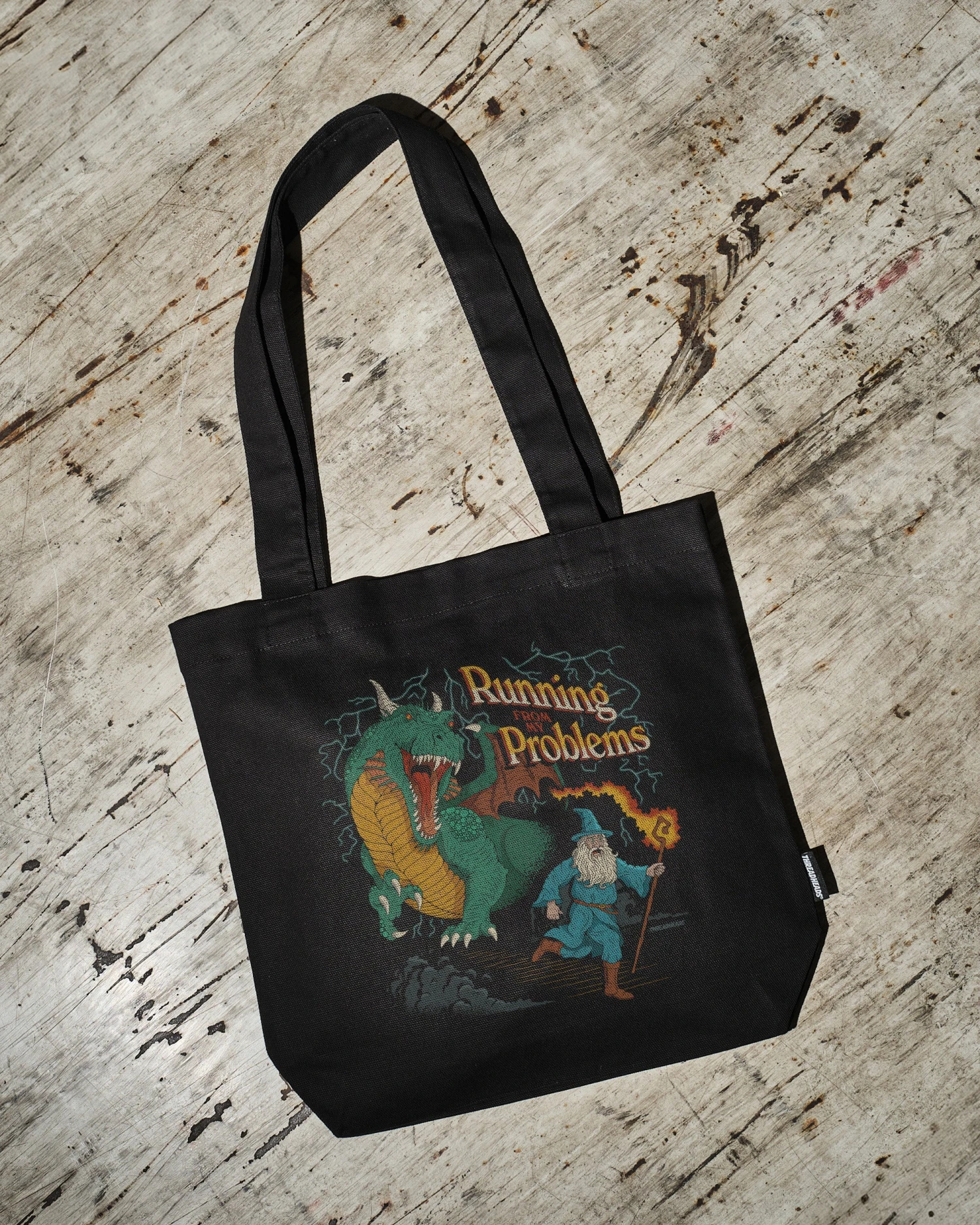 Running From My Problems Dragon Tote Bag 3 Running From My Problems Dragon Tote Bag