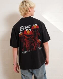 Sesame Street Tokyo Elmo Front And Back Oversized Tee 8 Sesame Street Tokyo Elmo Front And Back Oversized Tee -Thread Heads Sale Store BlackOversized Back 1 366bf0ea bd27 4597 bbe3 bd08dd69e787