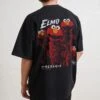 Sesame Street Tokyo Elmo Front And Back Oversized Tee