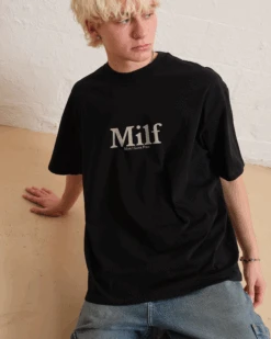 Man I Love Fish Front And Back Oversized Tee -Thread Heads Sale Store BlackOversized Front