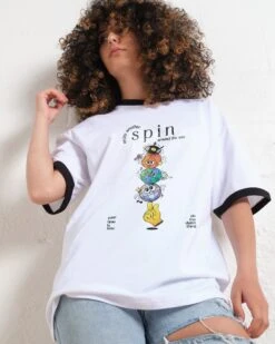 Spin T-Shirt 13 Spin T-Shirt -Thread Heads Sale Store BlackRinger Front 11
