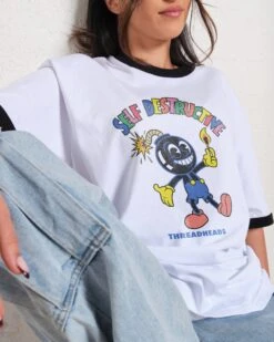 Self Destructive T-Shirt -Thread Heads Sale Store BlackRinger Front 11 329583a4 058b 47b9 8d75 8bdb618f577d