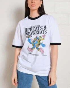 Upbeats & Downbeats T-Shirt -Thread Heads Sale Store BlackRinger Front 19